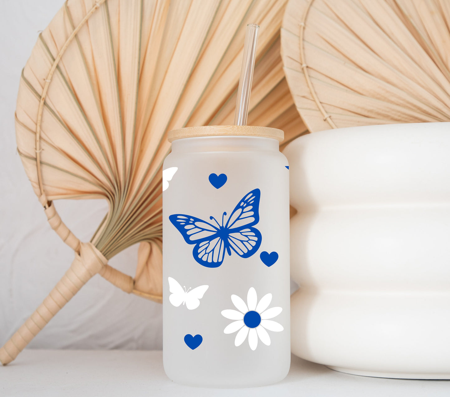 Vidrio Libbey Margarita Mariposa, Vidrio Libbey Mariposa Margarita 16 oz, Mariposas y Margaritas Vidrio de Café Helado, Mariposa Boho