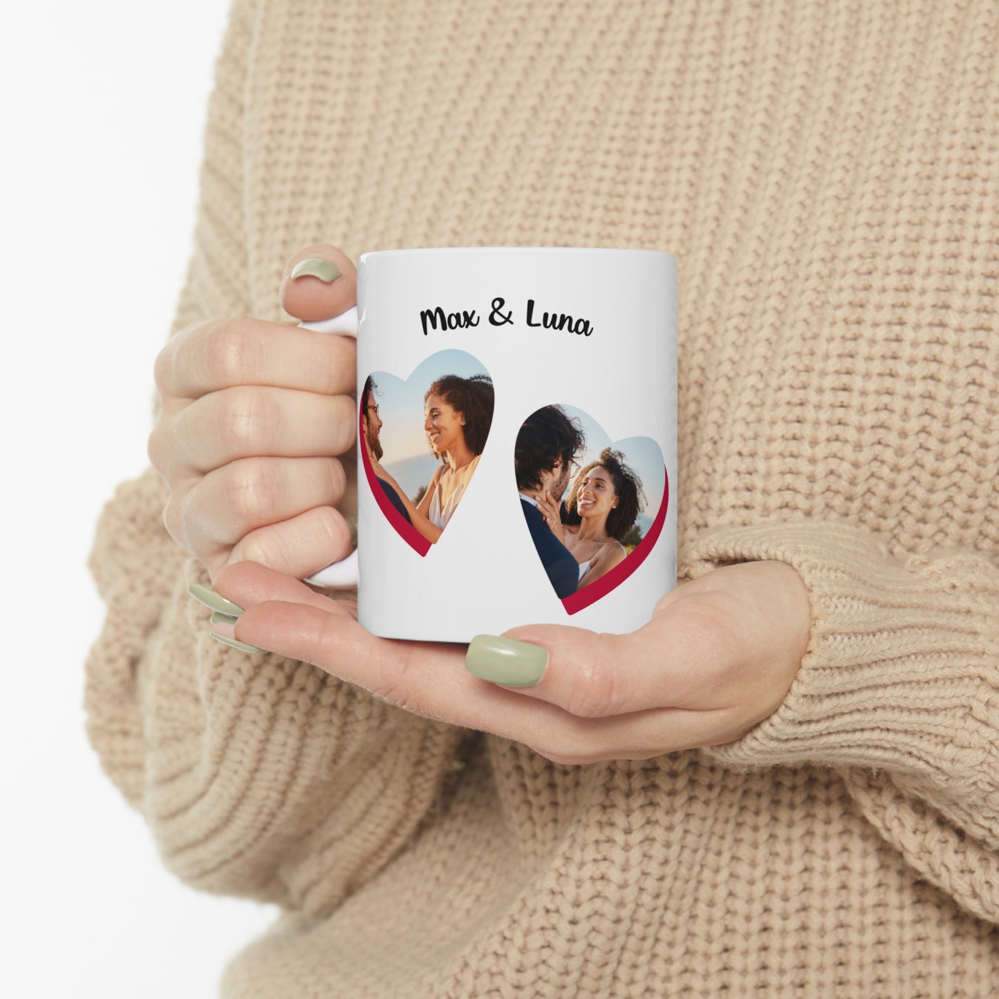 Couples mugs, Valentine's Day mugs, Anniversary mugs, Personalized mugs with name and photo.