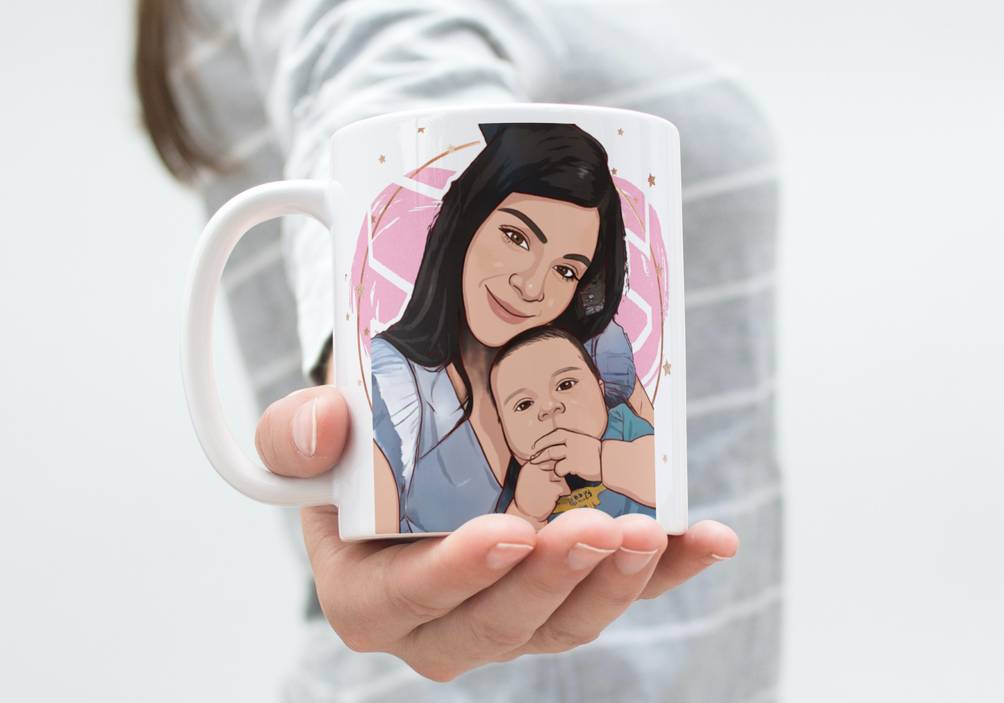 Caricature Mug, Custom Mug, Cartoon Portrait, Personalized Mug, Photo To Portrait Mug, Birthday, Anniversary Photo, Custom Cartoon Mug, Vday