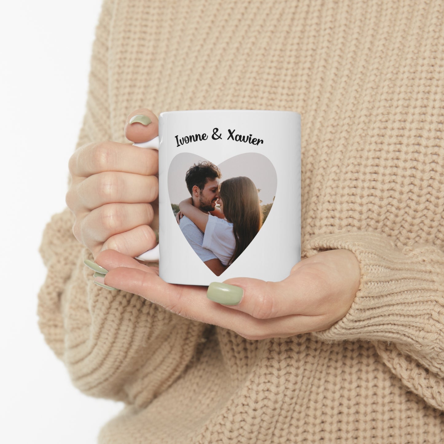 Anniversary mugs, Couples mugs, Valentine's Day mugs, Personalized mugs with name and photo.