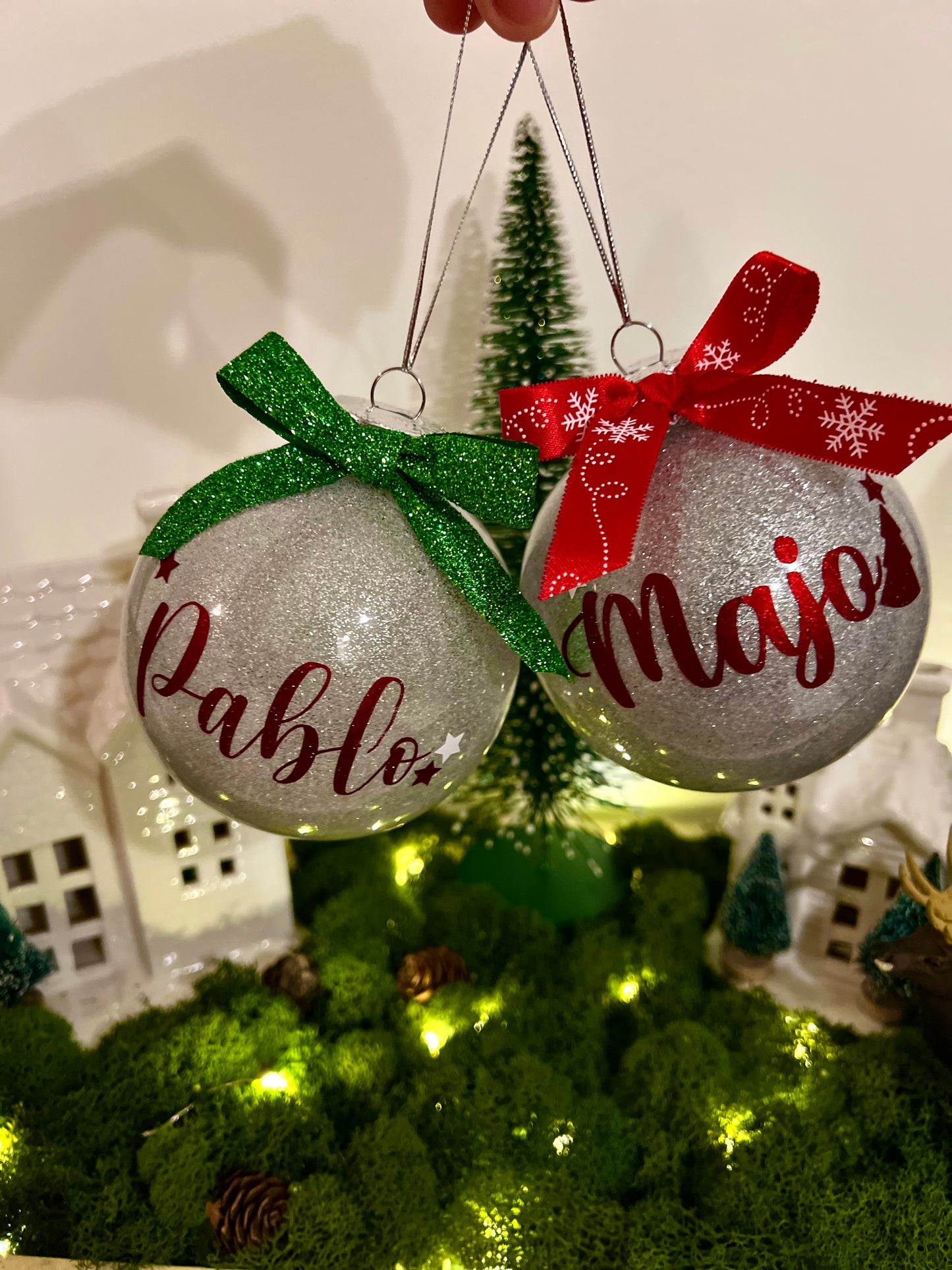 Personalized christmas ornament, Christmas Ball, Glitter ornament with name, Christmas Glitter Ornaments, Holiday Ornament, Custom Ornaments