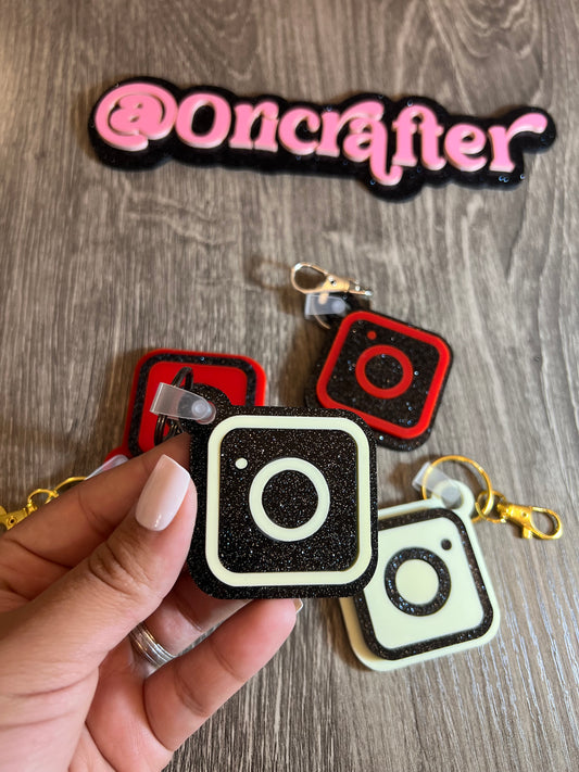 Keychain For Social Media, Link to Your Instagram, Tap & Follow, Personalised Acrylic Keychain, Business Branding, Promotion