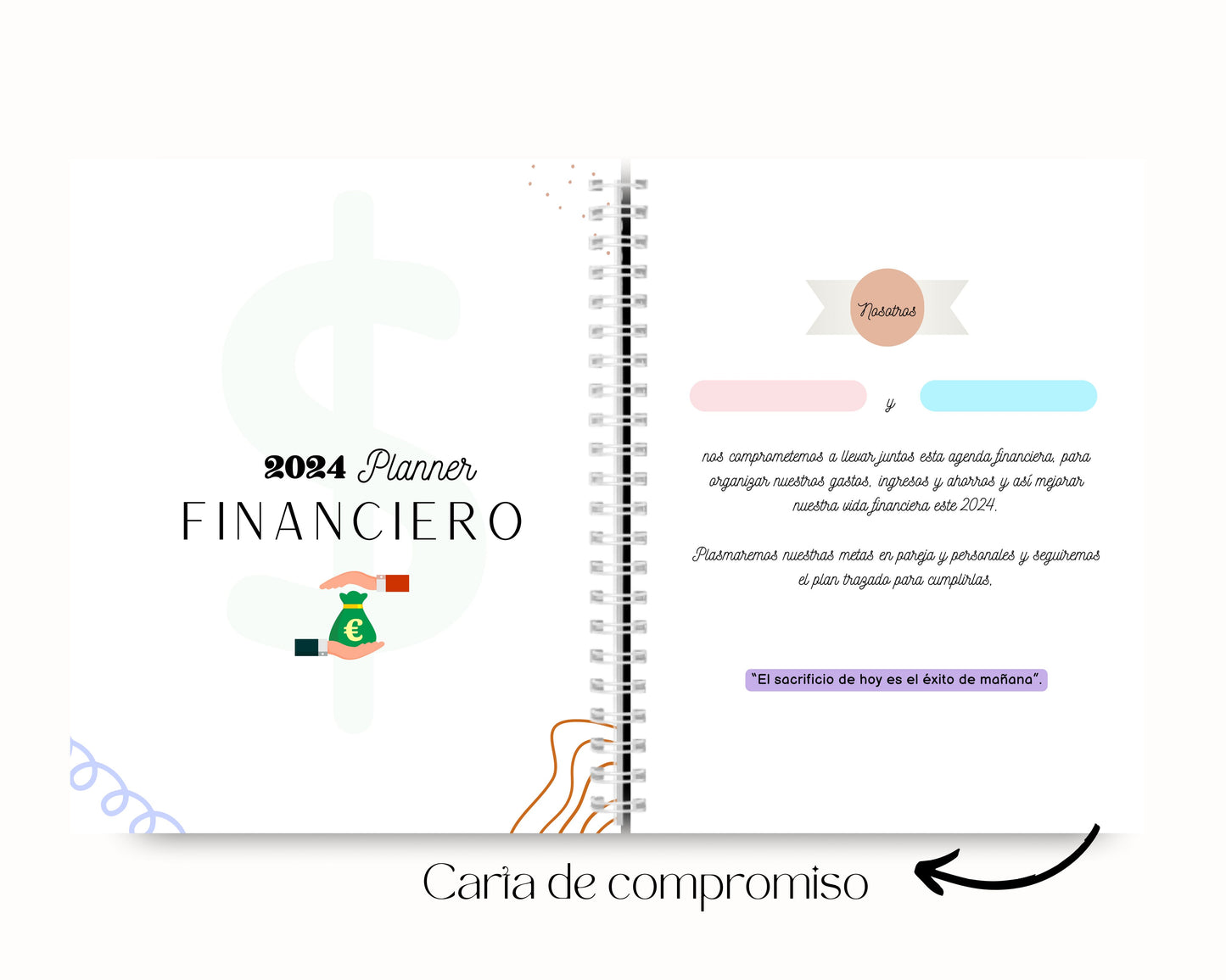 Planner de Finanzas para parejas, Organizador de dinero, Planeador de finanzas