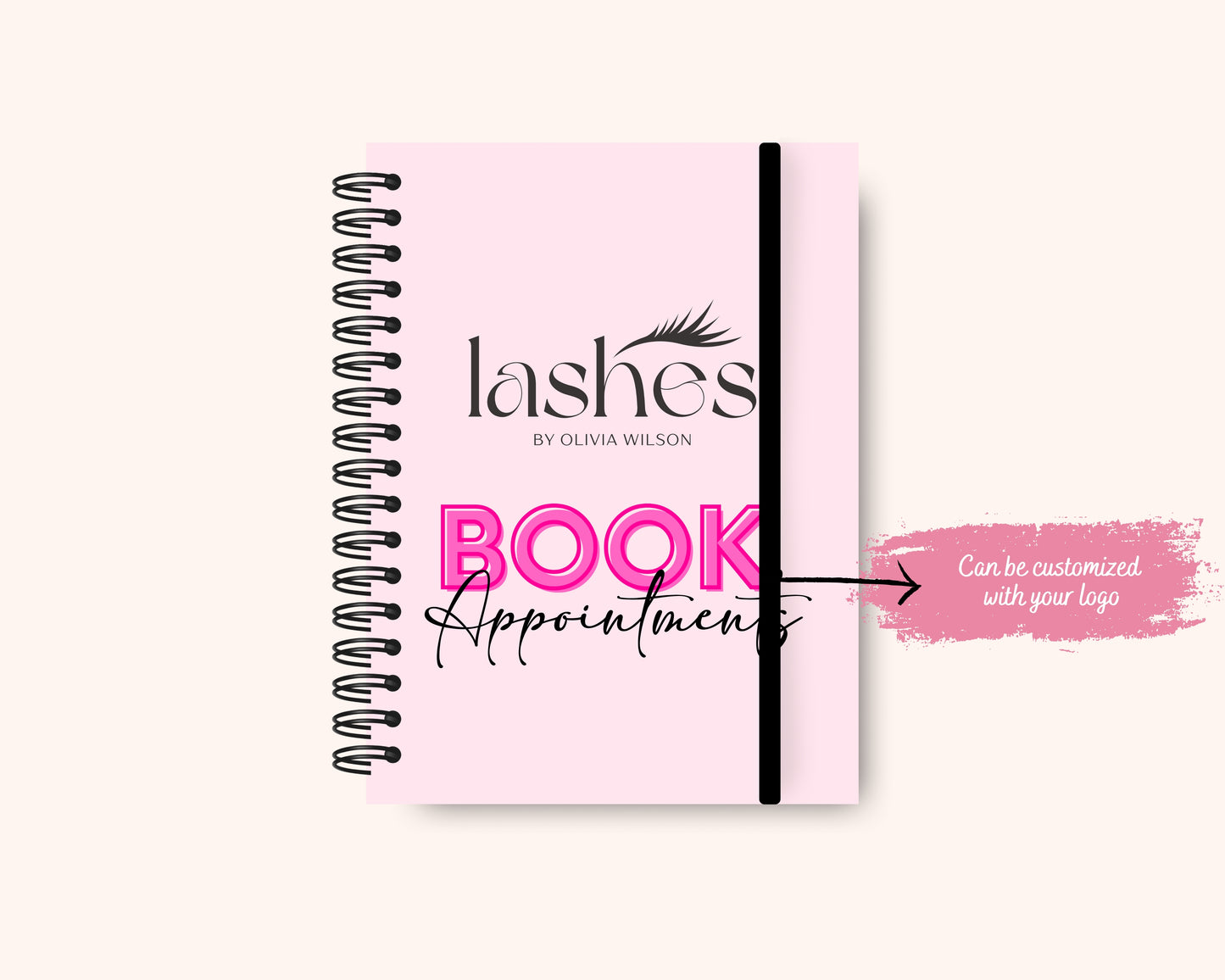 Lash Appointment book, Custom Appointment book, Daily Appointment book, Lash Technician Appointment Book, Small Business