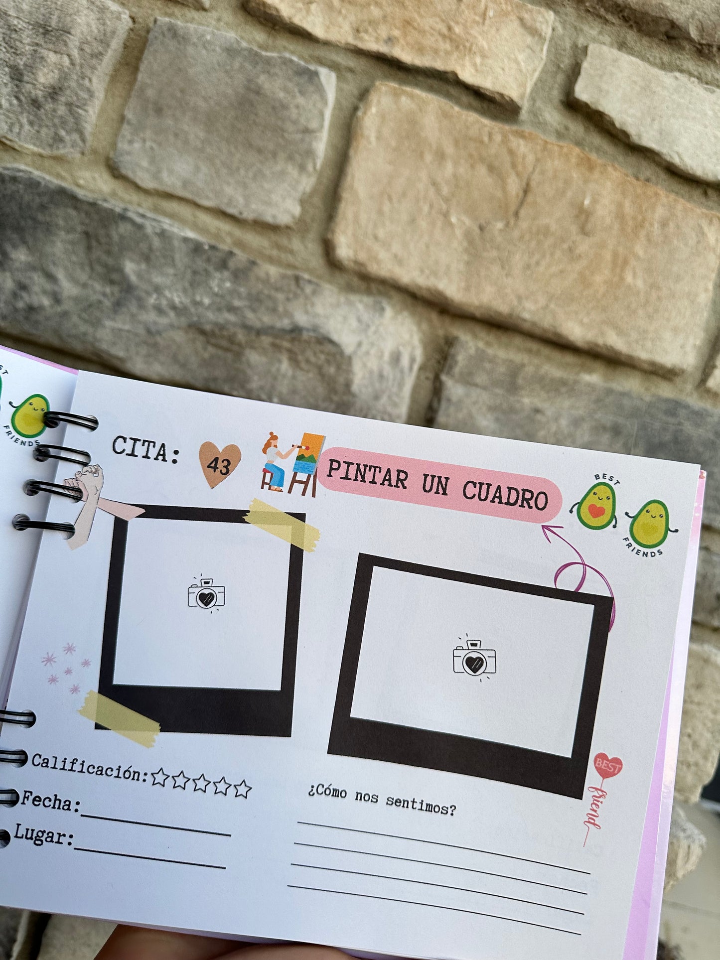 100 citas con mi bestie/ 100 citas con mi mejor amiga / bestie gift / regalo para mejor amiga /