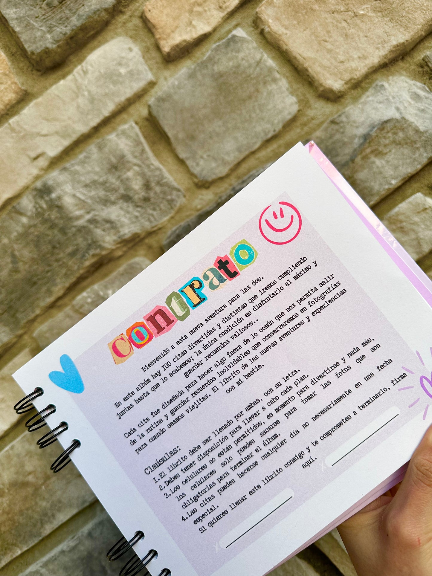 100 citas con mi bestie/ 100 citas con mi mejor amiga / bestie gift / regalo para mejor amiga /