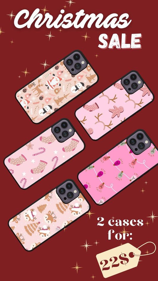 Christmas Phone Case | Pink Christmas
