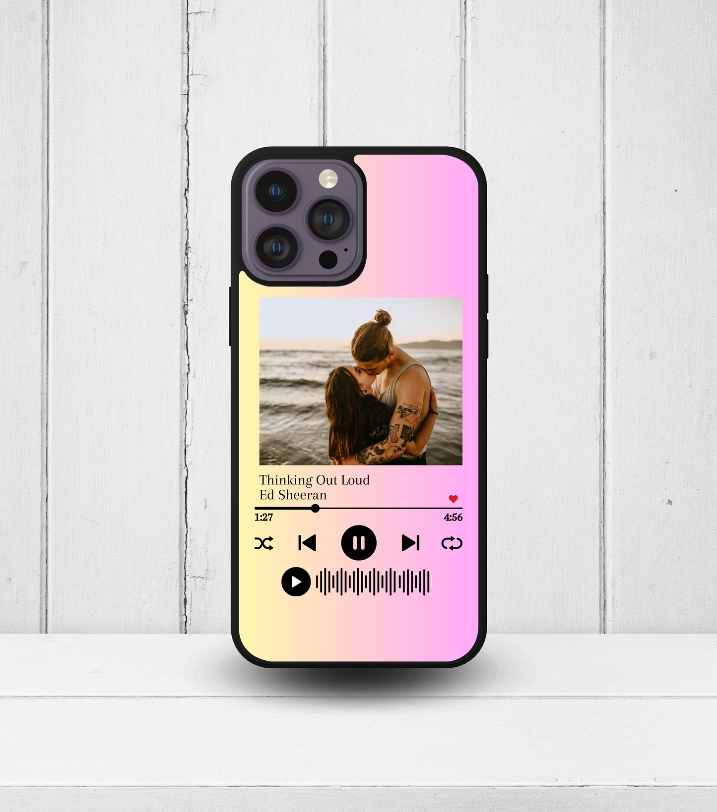 Custom Music Plaque Phone Case, Music plaque phone case with photo, Music plaque phone case - anniversary gift phone case