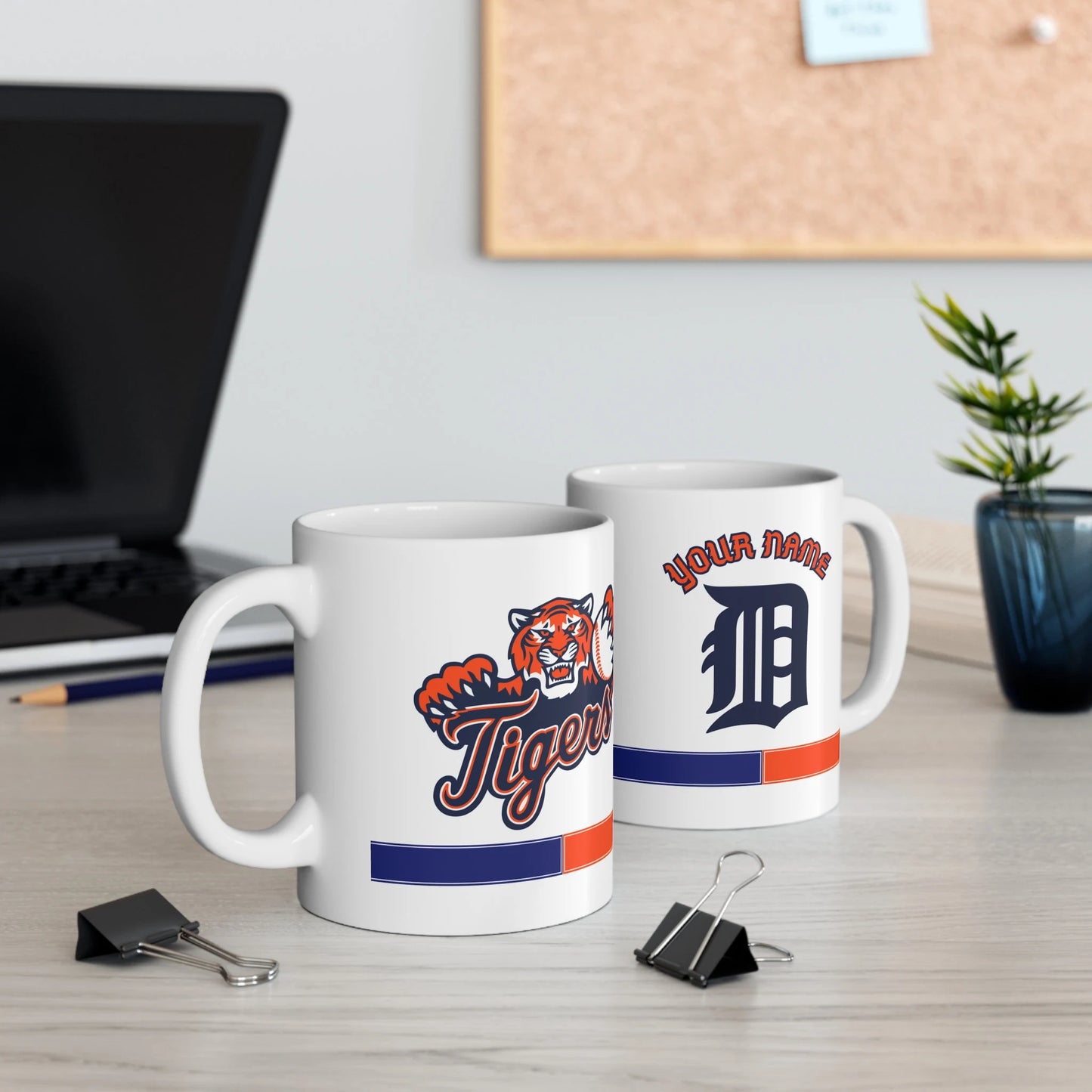 Tigers Baseball Mug, Detroit Tigers Personalized Coffee, Detroit Tigers MLB, Michigan mug, Gift For Baseball Fans, MLB baseball mug, Detroit