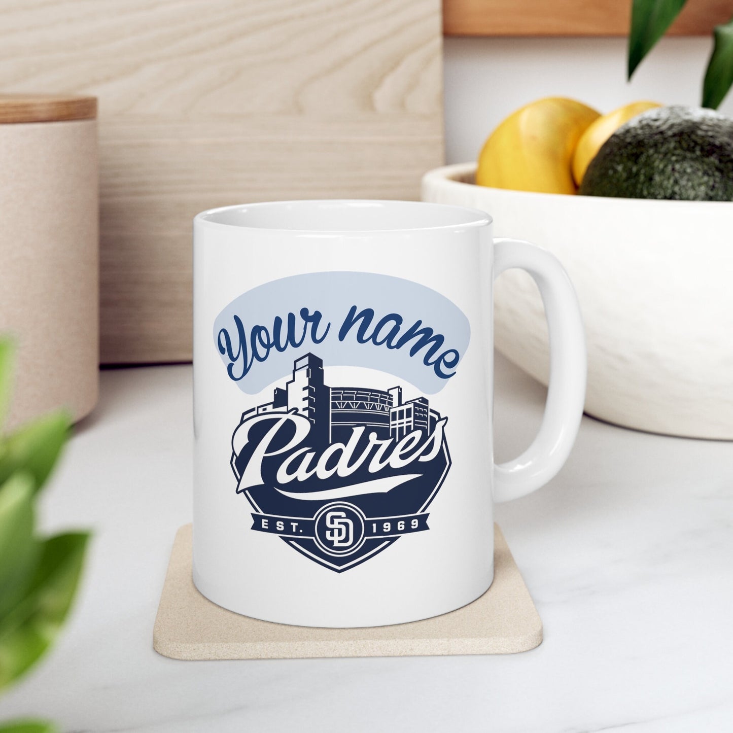 San Diego Padres Mug, SD Fan, MLB San Diego Padres Personalized Coffee Mug, Baseball Gift, San Diego, Padres Fan