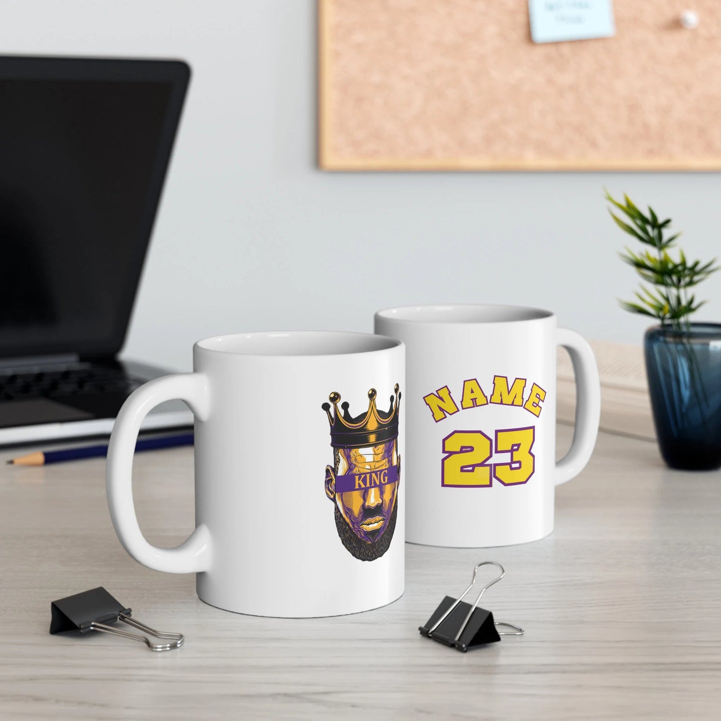 Basketball Coffee Mug, Lebron James Coffe Mug, Los Angeles Lakers