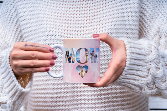 Mug with photos for mom, Mom's day Mug, Mom gift, Custom Family mug, Mothers Day Gift, Mug for Mama, Gift for mom, Mum mug