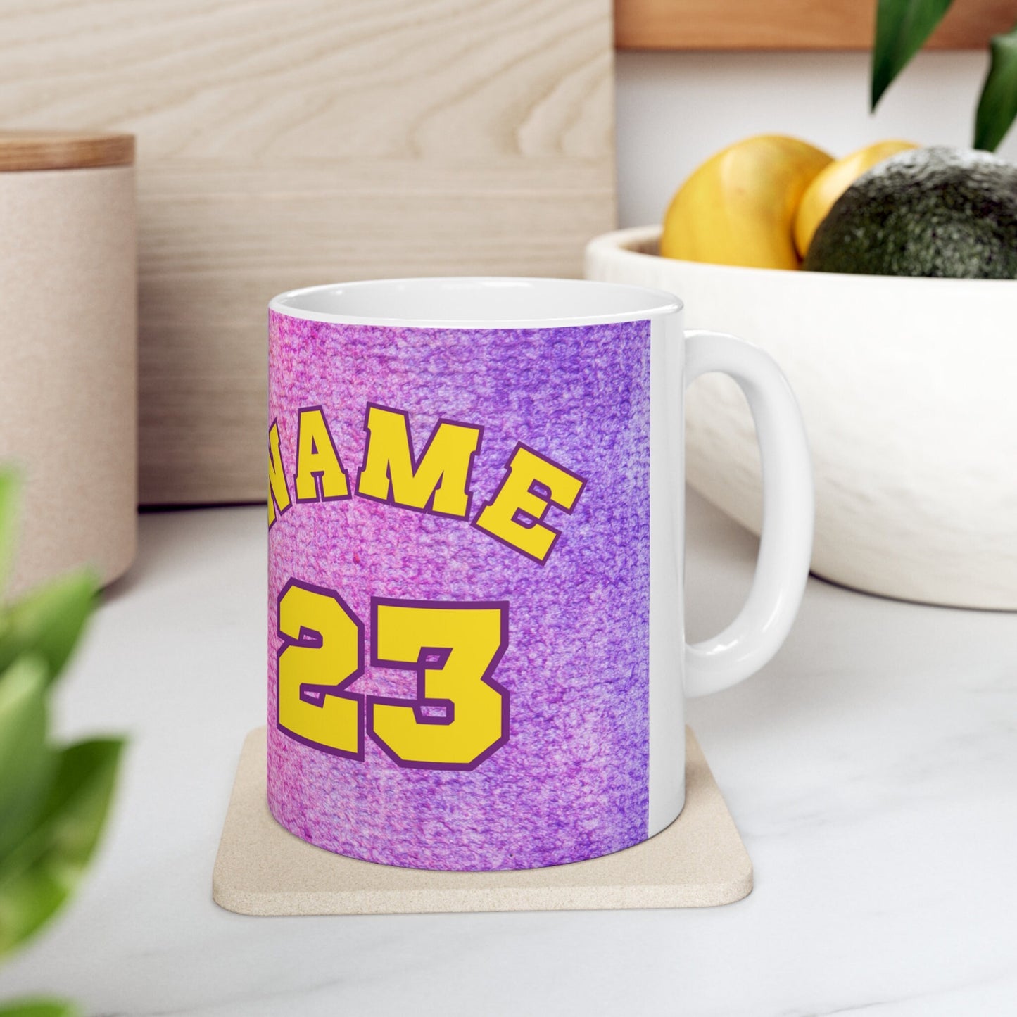 Lebron James Coffee Mug, Basketball Coffee Mug, Los Angeles Lakers, lakers coffee mug, Los Angeles Basketball Retro