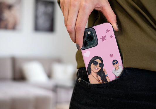 Custom Cartoon phone Case | Portrait Phone Case | Couple Portrait | Cartoon Portrait | Custom Couple Portrait iPhone Case | Photo to Cartoon
