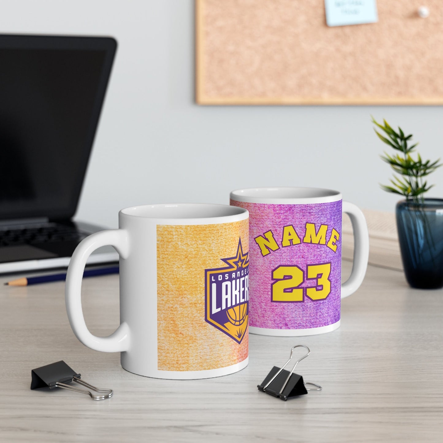 Lebron James Coffee Mug, Basketball Coffee Mug, Los Angeles Lakers, lakers coffee mug, Los Angeles Basketball Retro
