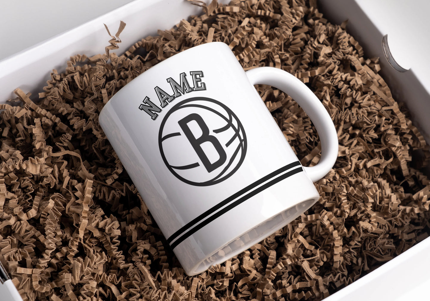 Nets Mug, Brooklyn Nets, Brooklyn fans, Basketball team, custom mug
