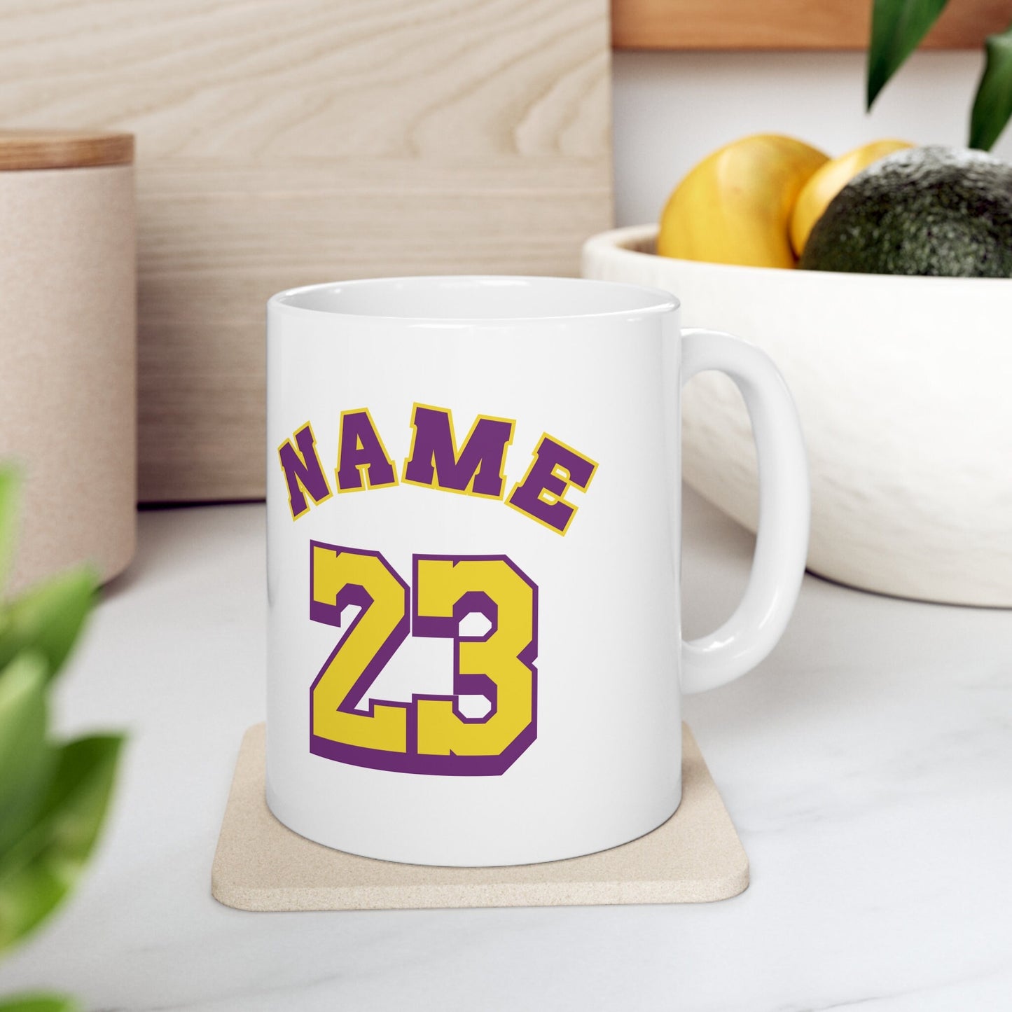 Lebron James Coffe Mug, Los Angeles Lakers, Basketball Coffee