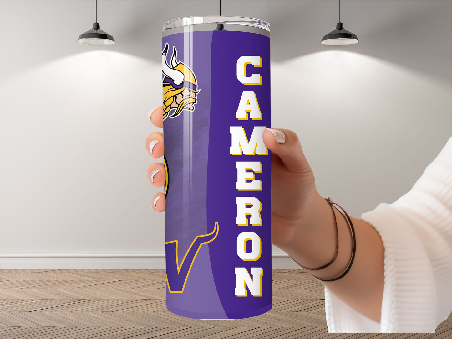 Minnesota Vikings Tumbler, Vikings NFL Team, Vikings team, Custom name tumbler, Vikings lovers, Stainless Steel, gift for him