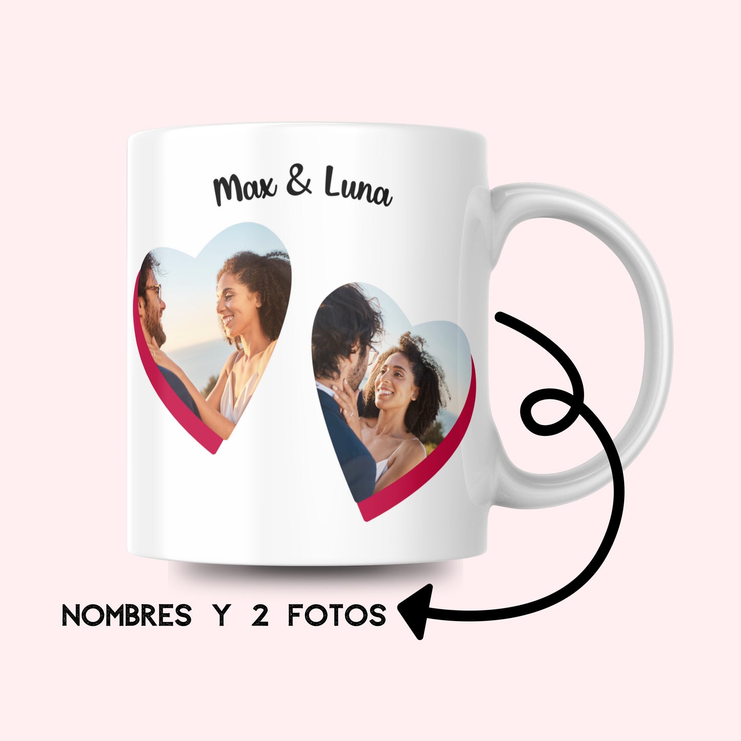 Couples mugs, Valentine's Day mugs, Anniversary mugs, Personalized mugs with name and photo.