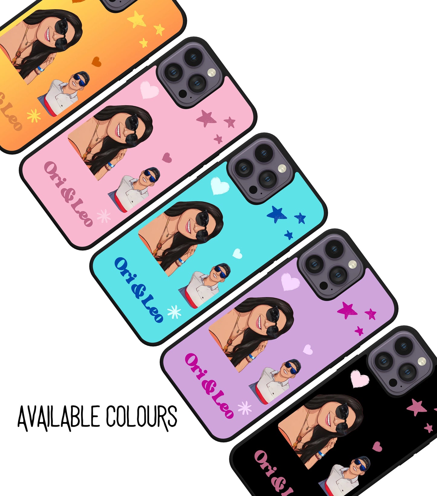 Custom Cartoon phone Case | Portrait Phone Case | Couple Portrait | Cartoon Portrait | Custom Couple Portrait iPhone Case | Photo to Cartoon