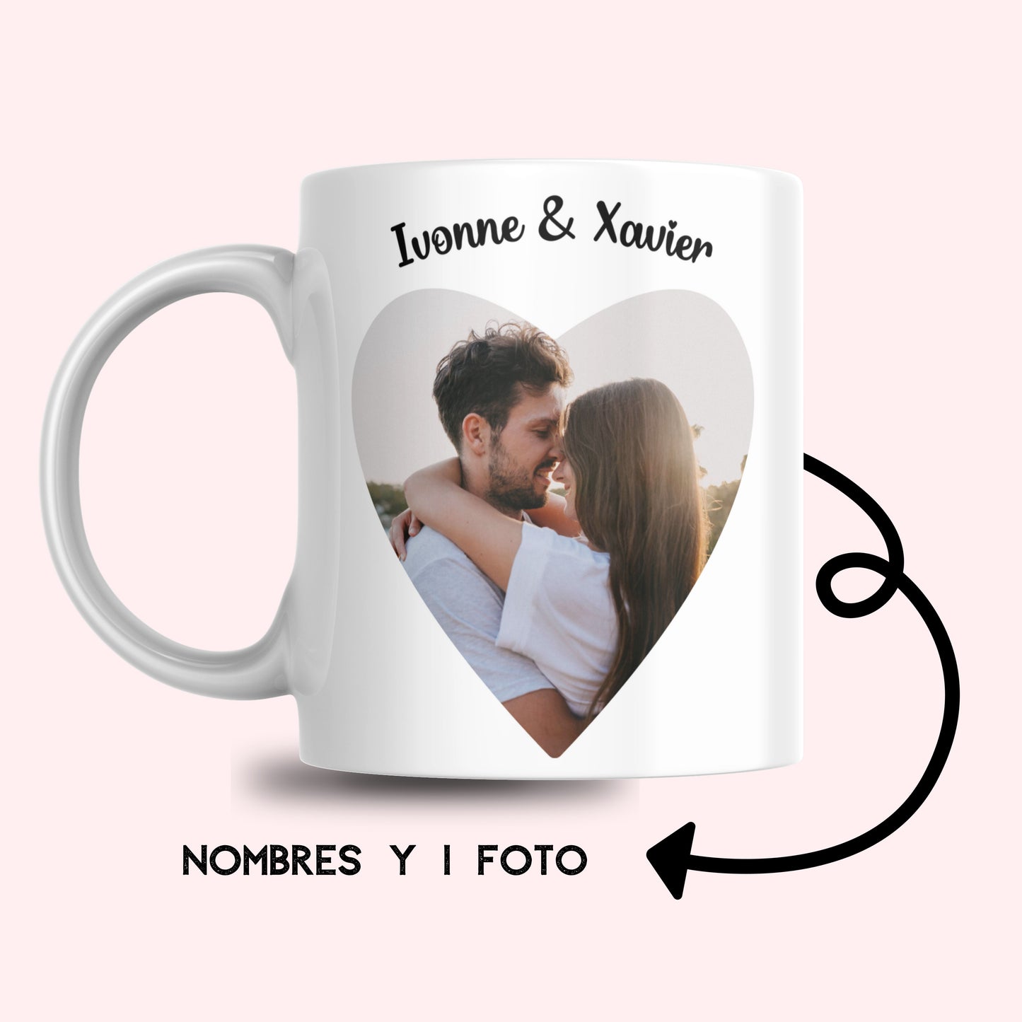 Anniversary mugs, Couples mugs, Valentine's Day mugs, Personalized mugs with name and photo.