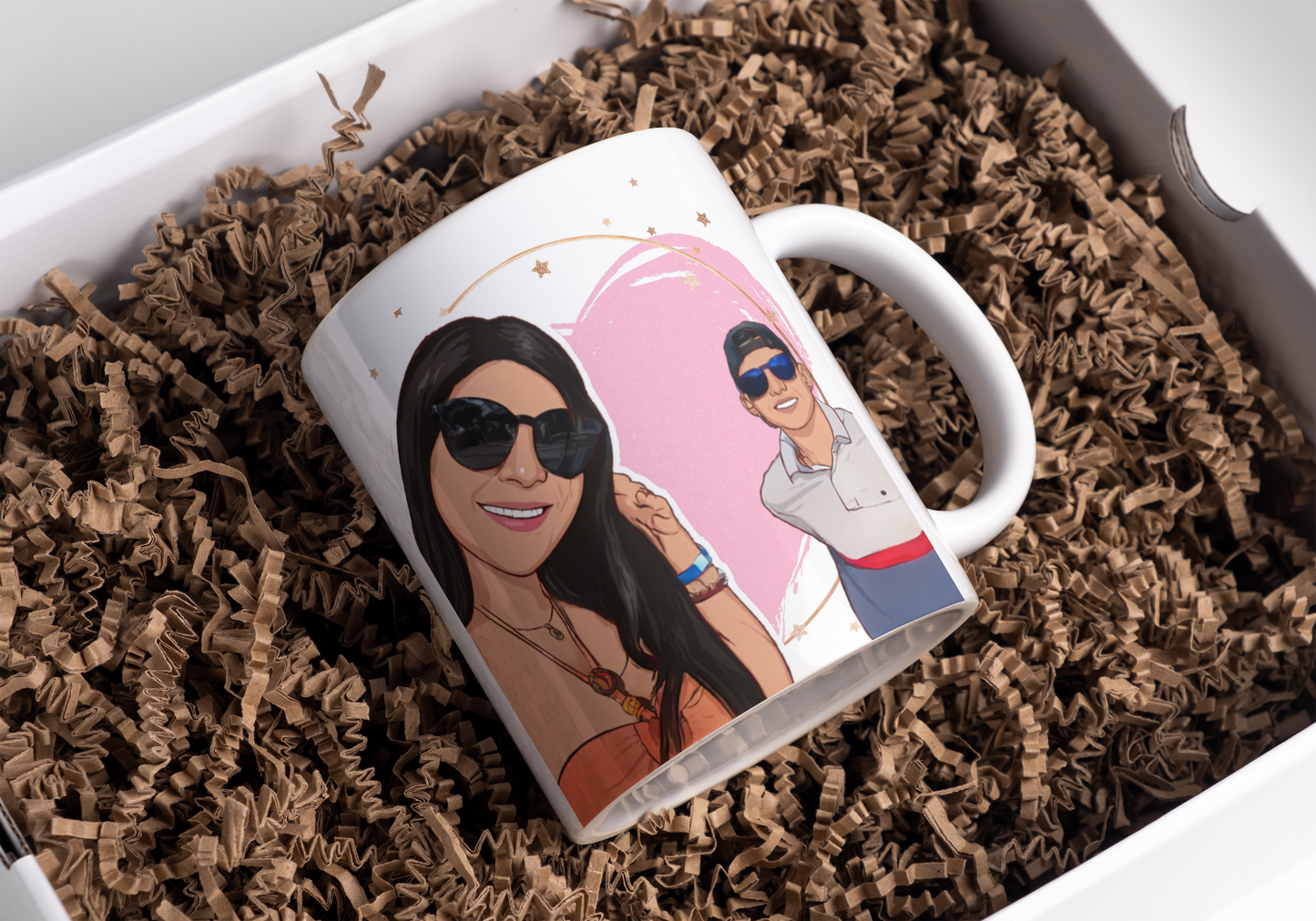 Caricature Mug, Custom Mug, Cartoon Portrait, Personalized Mug, Photo To Portrait Mug, Birthday, Anniversary Photo, Custom Cartoon Mug, Vday