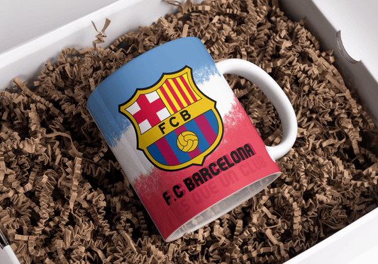 Barcelona, ​​FC. Taza de ceramica.