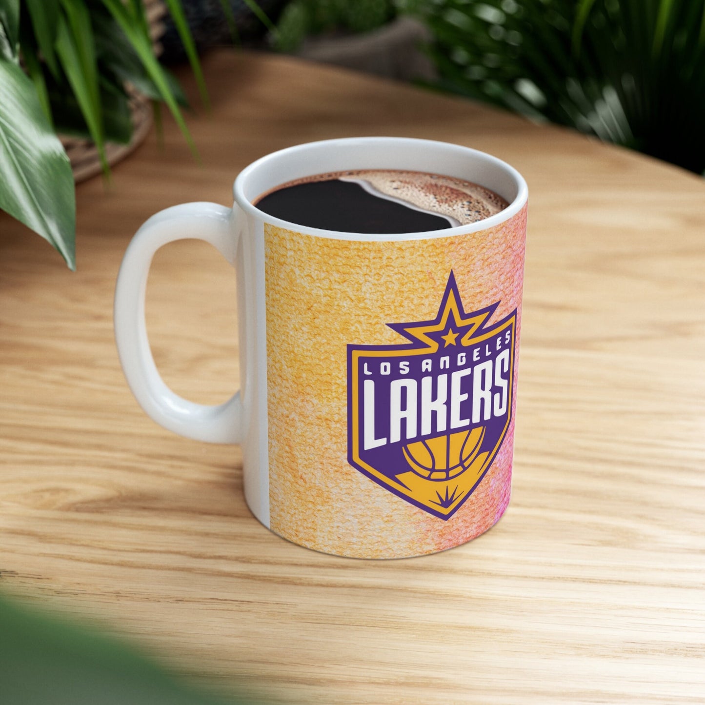 Lebron James Coffee Mug, Basketball Coffee Mug, Los Angeles Lakers, lakers coffee mug, Los Angeles Basketball Retro