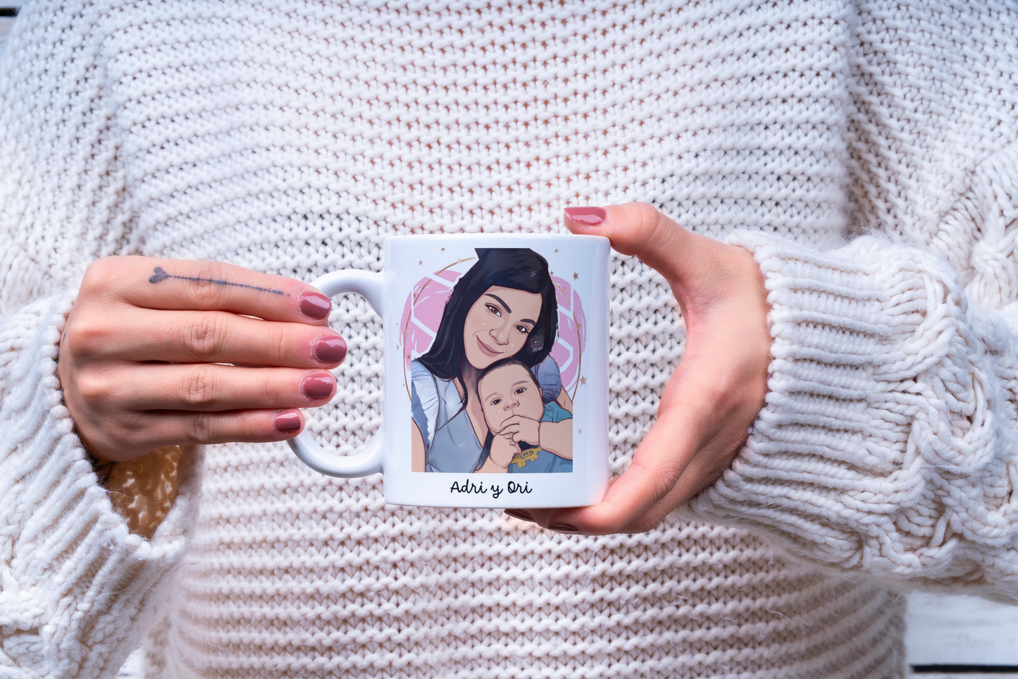 Caricature Mug, Custom Mug, Cartoon Portrait, Personalized Mug, Photo To Portrait Mug, Birthday, Anniversary Photo, Custom Cartoon Mug, Vday