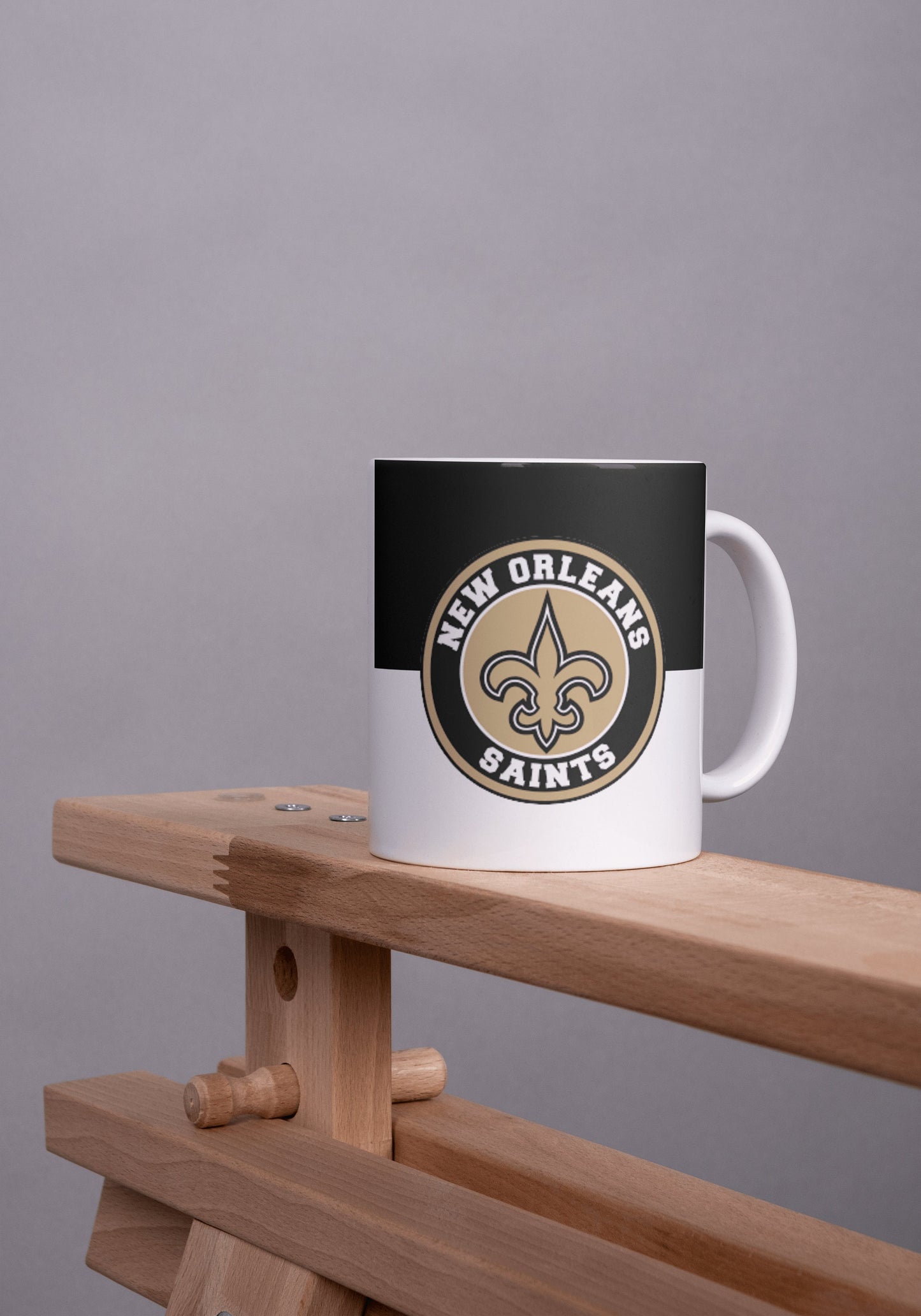 Equipo de la NFL de los New Orleans Saints, taza personalizada de los New Orleans Saints del equipo de la NFL, taza de fútbol personalizada con nombre y número de New Orleans, regalo para los fanáticos de la NFL.