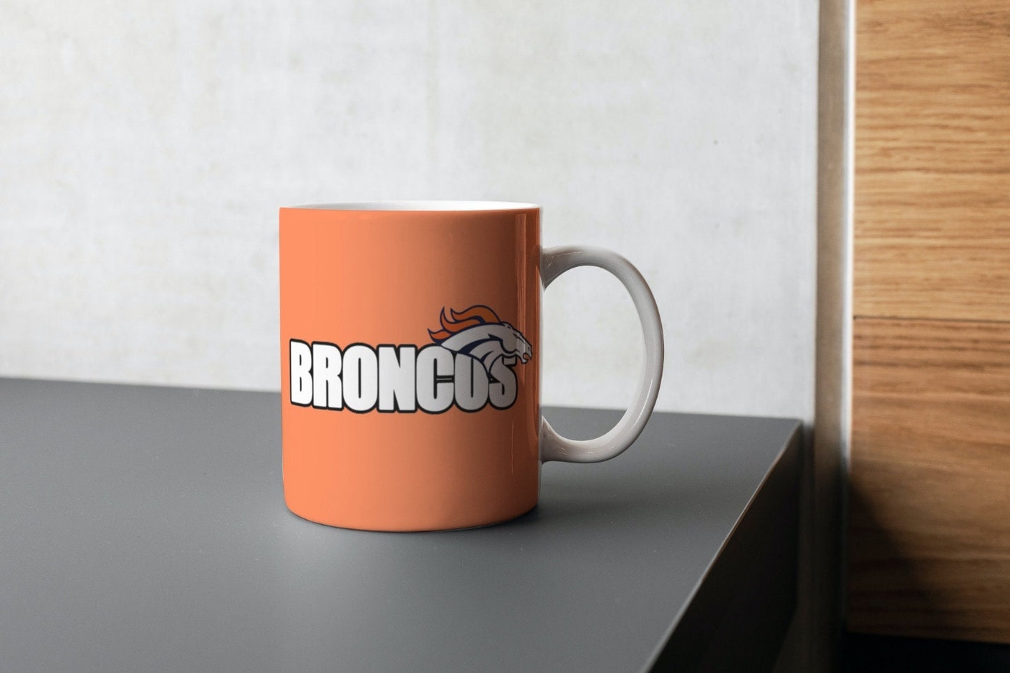 Personalized NFL Team Denver Bronco’s Mug, Bronco’s Mug, Custom Name and Number Mug, Football Mug, NFL mug, gift for dad, gift for him