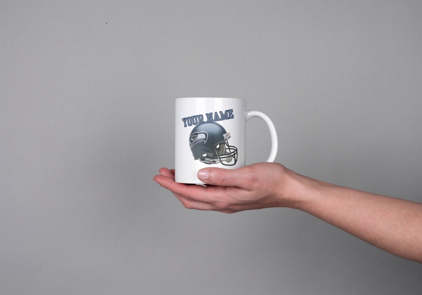 Seattle Seahawks Coffee Mug, Custom name mug, Seahawks lovers, NFL mug, gift for him
