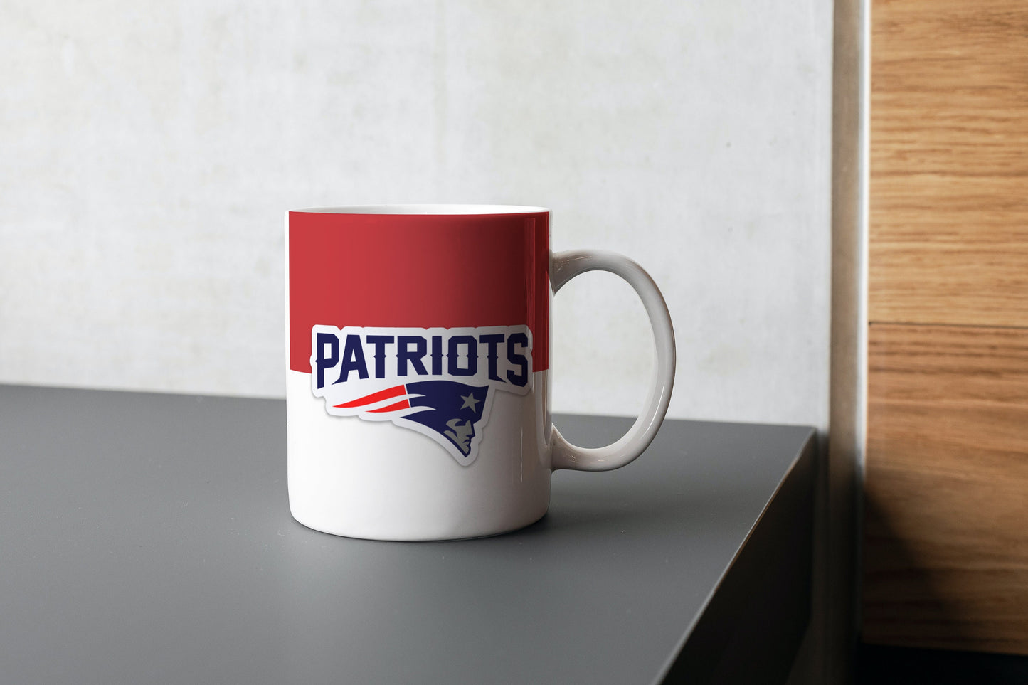 Taza de fútbol de los Patriots, taza de café de los Patriots, equipo de la NFL de los Patriots de Nueva Inglaterra, NFL, taza con nombre personalizado, amantes de los Patriots, taza de la NFL, regalo para él