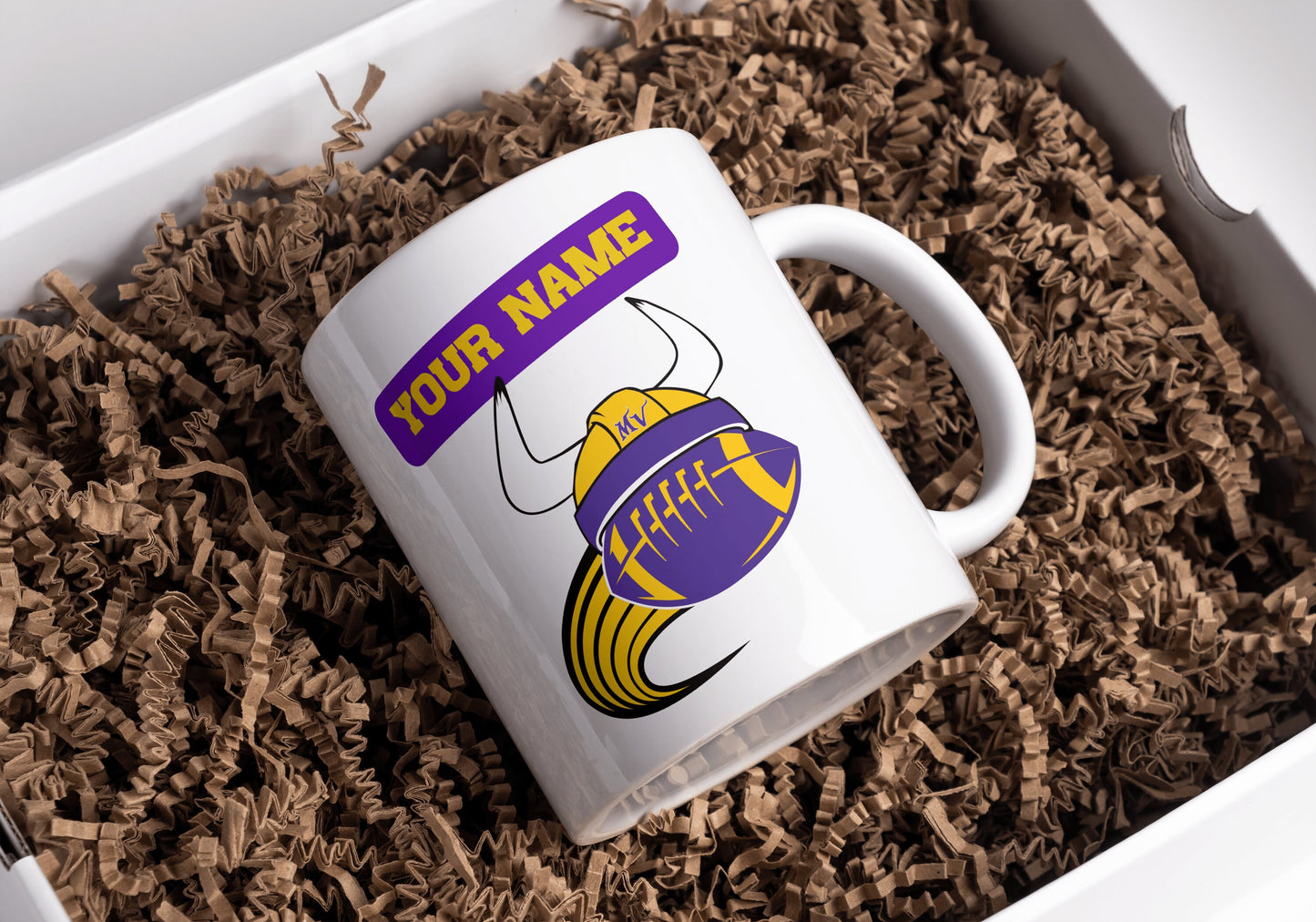 Vikings Coffe Mug, Minnesota Vikings NFL Mug, Vikings NFL team, Custom name mug, Vikings lovers, NFL mug, gift for him