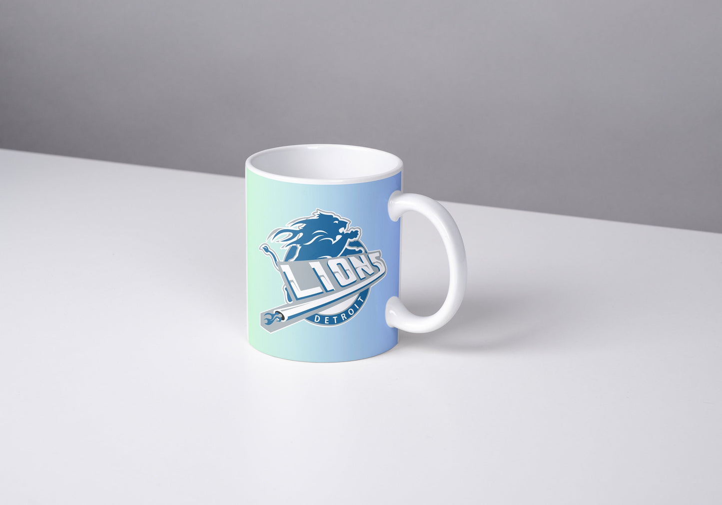 Taza de fútbol de leones, taza de fútbol vintage de Detroit, taza de Detroit, NFL de leones, taza con nombre personalizado, amantes de los leones, taza de la NFL, amantes del fútbol.