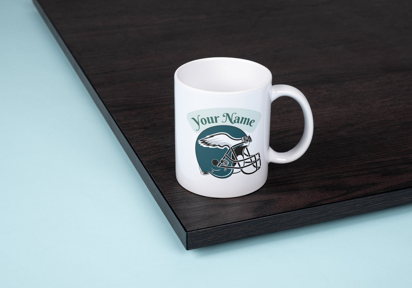 Eagles Football Mug, Philadelphia Eagles, Football Mug, Eagles NFL, Custom name mug, Eagles lovers, NFL mug, Football Lovers.