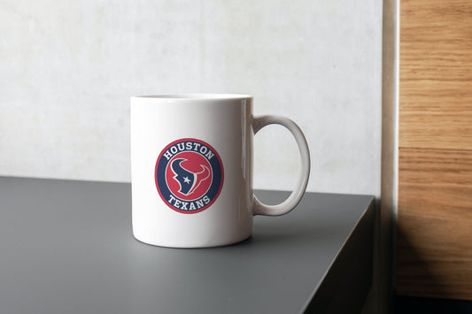 Taza de los Texans NFL, Taza de los Houston Texans, Amantes del fútbol, ​​Taza de fútbol, ​​Taza con nombre personalizado, Amantes de los Texans, Taza de la NFL, Amantes del fútbol.