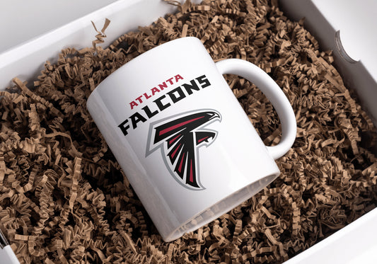 Taza de fútbol de los Falcons, Atlanta Falcons NFL, taza personalizada de los Atlanta Falcons, taza de fútbol, ​​taza de nombre personalizado, amantes de los Falcons, taza de los Falcons