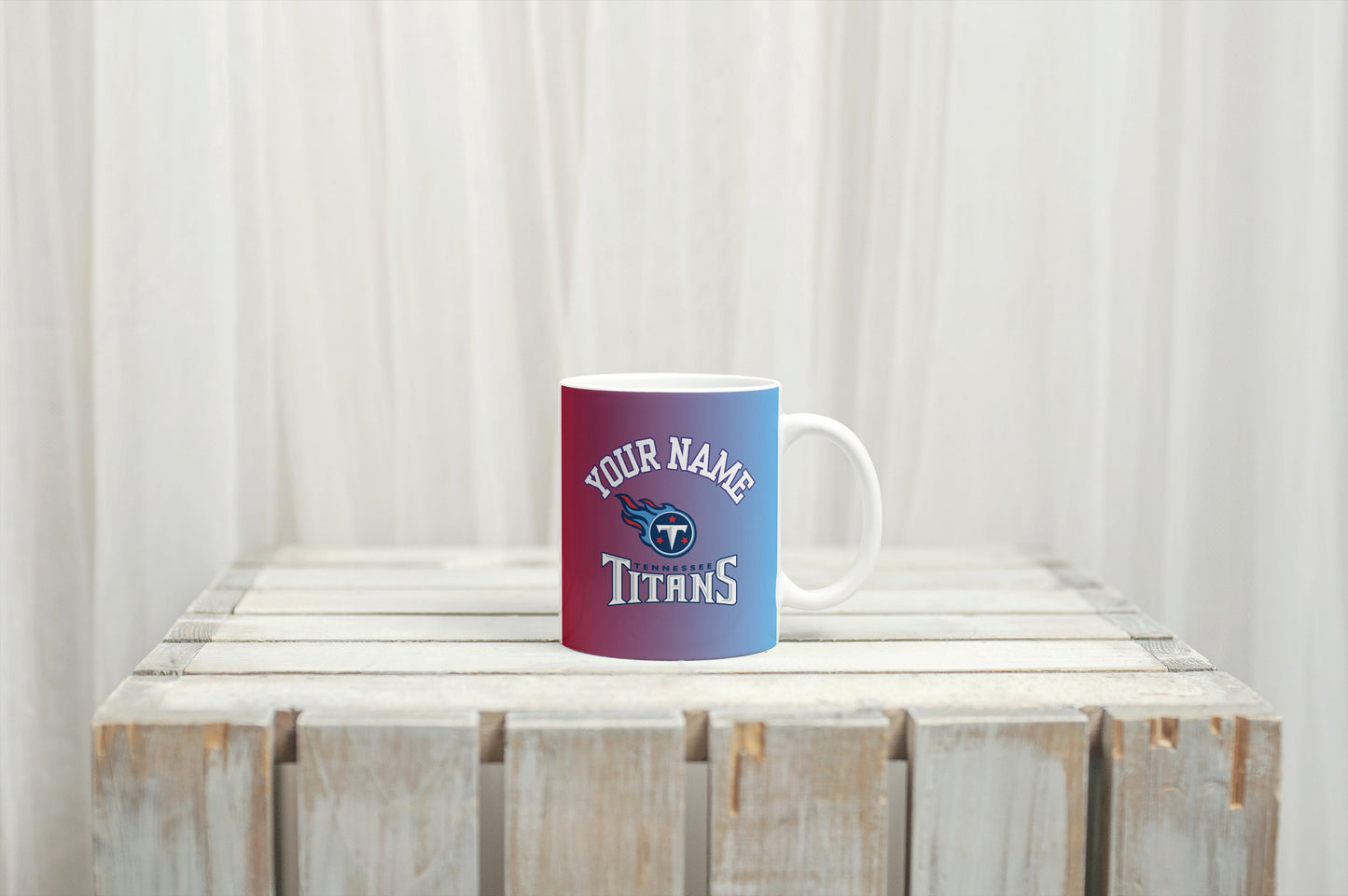 Titans Mug NFL, Taza de la NFL, Taza personalizada, Tennessee Titans NFL, Amantes del fútbol
