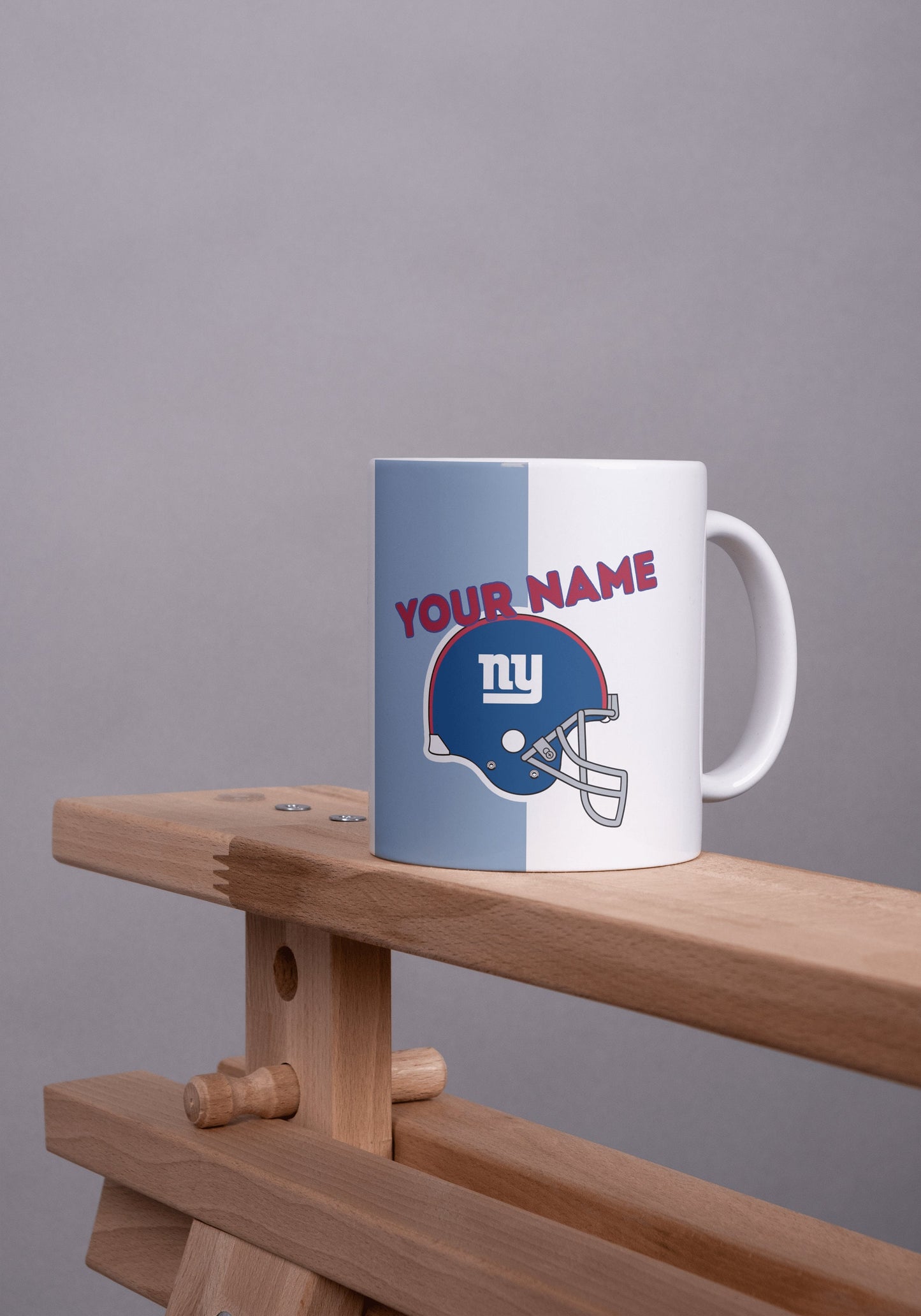 Taza de café de fútbol de Nueva York, taza de los Gigantes de Nueva York, taza de los Gigantes, taza de la NFL, taza personalizada, Gigantes, amantes del fútbol