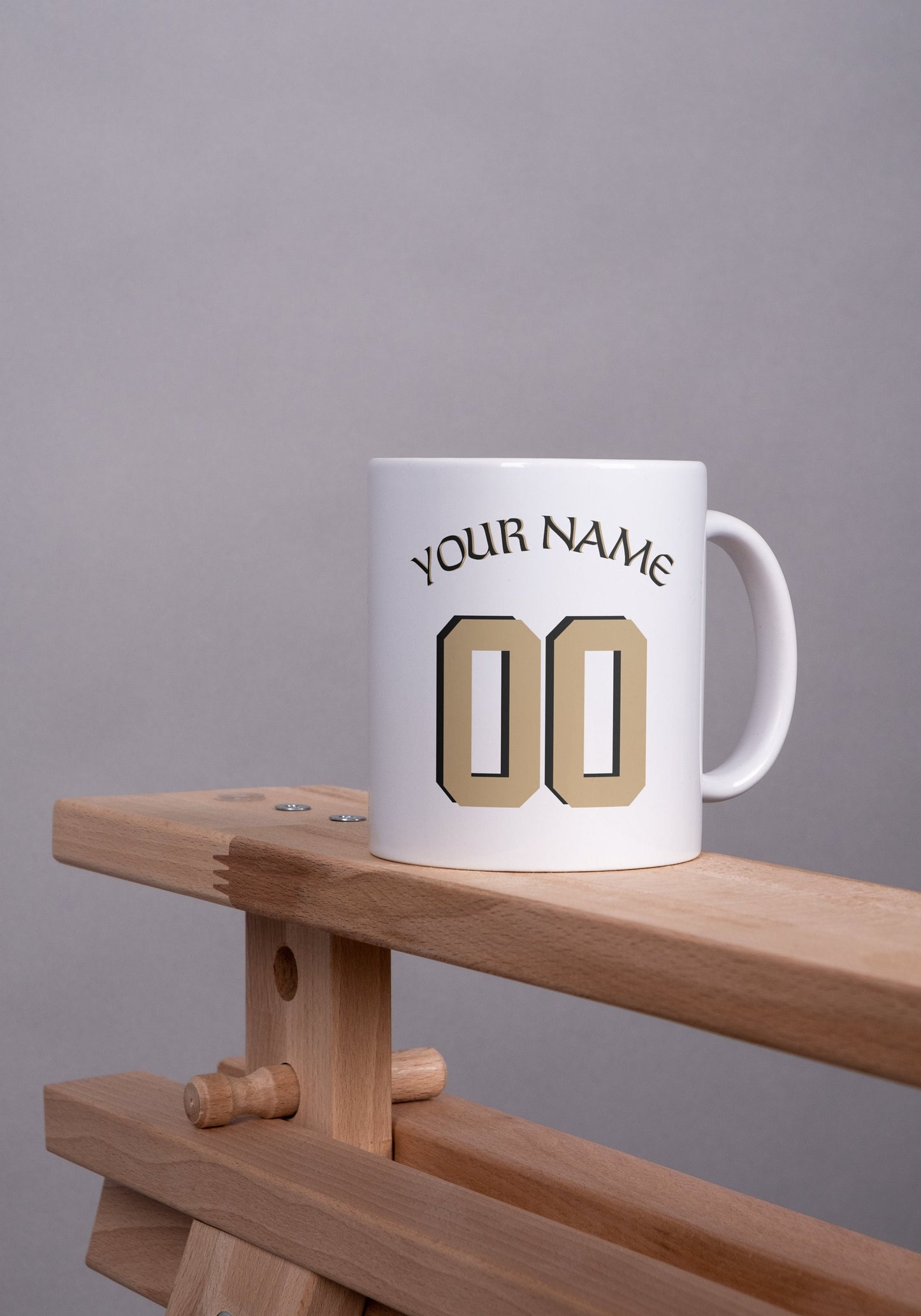 Taza personalizada de los New Orleans Saints del equipo de la NFL, taza de los Saints, taza personalizada con nombre y número, taza de fútbol