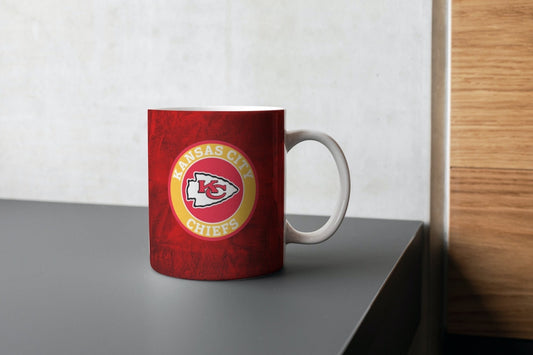 Kansas City Chiefs Coffe Mug, NFL, Taza con nombre personalizado, Amantes de los Chiefs, taza de la NFL, regalo para él