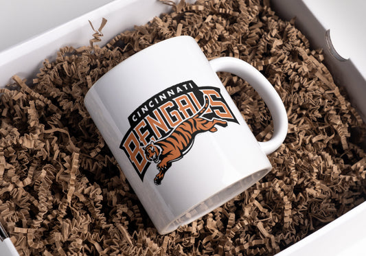 Taza de fútbol de los Cincinnati Bengals, taza de café de los Bengals, NFL, taza con nombre personalizado, amantes de los Bengals, taza de la NFL, regalo para él