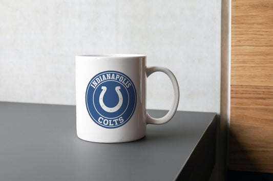 Taza de fútbol de los Indianapolis Colts, taza de café de los Colts, equipo de la NFL de los Indianapolis Colts, NFL, taza con nombre personalizado, amantes de los Colts, taza de la NFL, regalo para él
