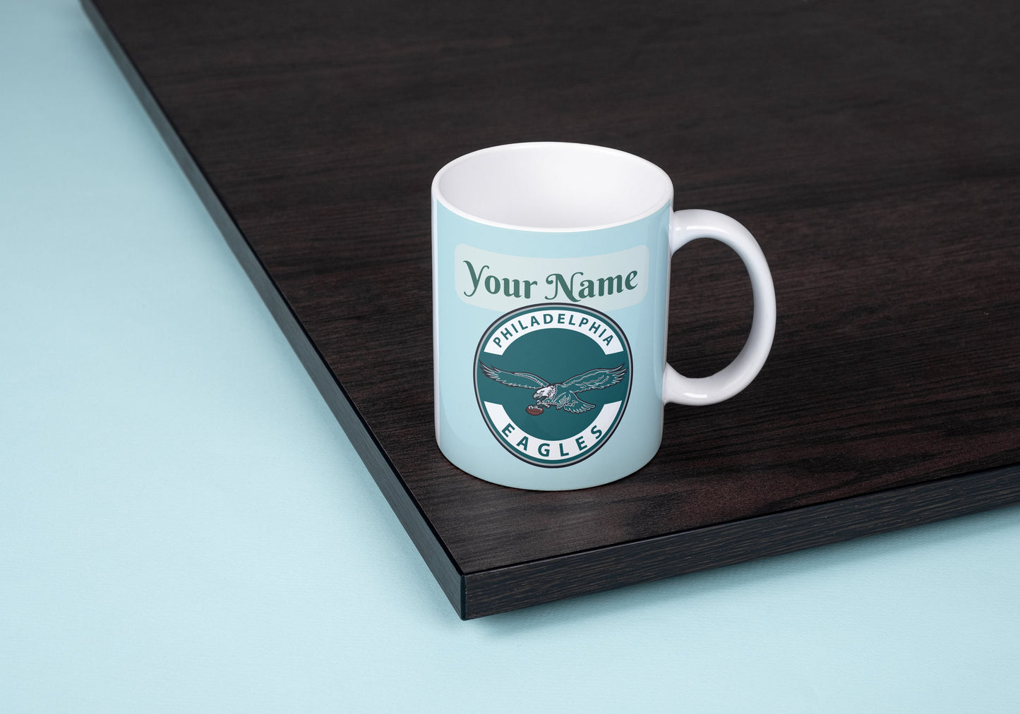 Philadelphia Eagles, Eagles Football Mug, Football Mug, Eagles NFL, Custom name mug, Eagles lovers, NFL mug, Football Lovers.