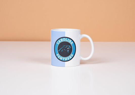 Taza Panthers NFL, Carolina Panthers, Amantes del fútbol, ​​Taza de fútbol, ​​Taza con nombre personalizado, Amantes de los Panthers, Taza de la NFL, Amantes del fútbol.