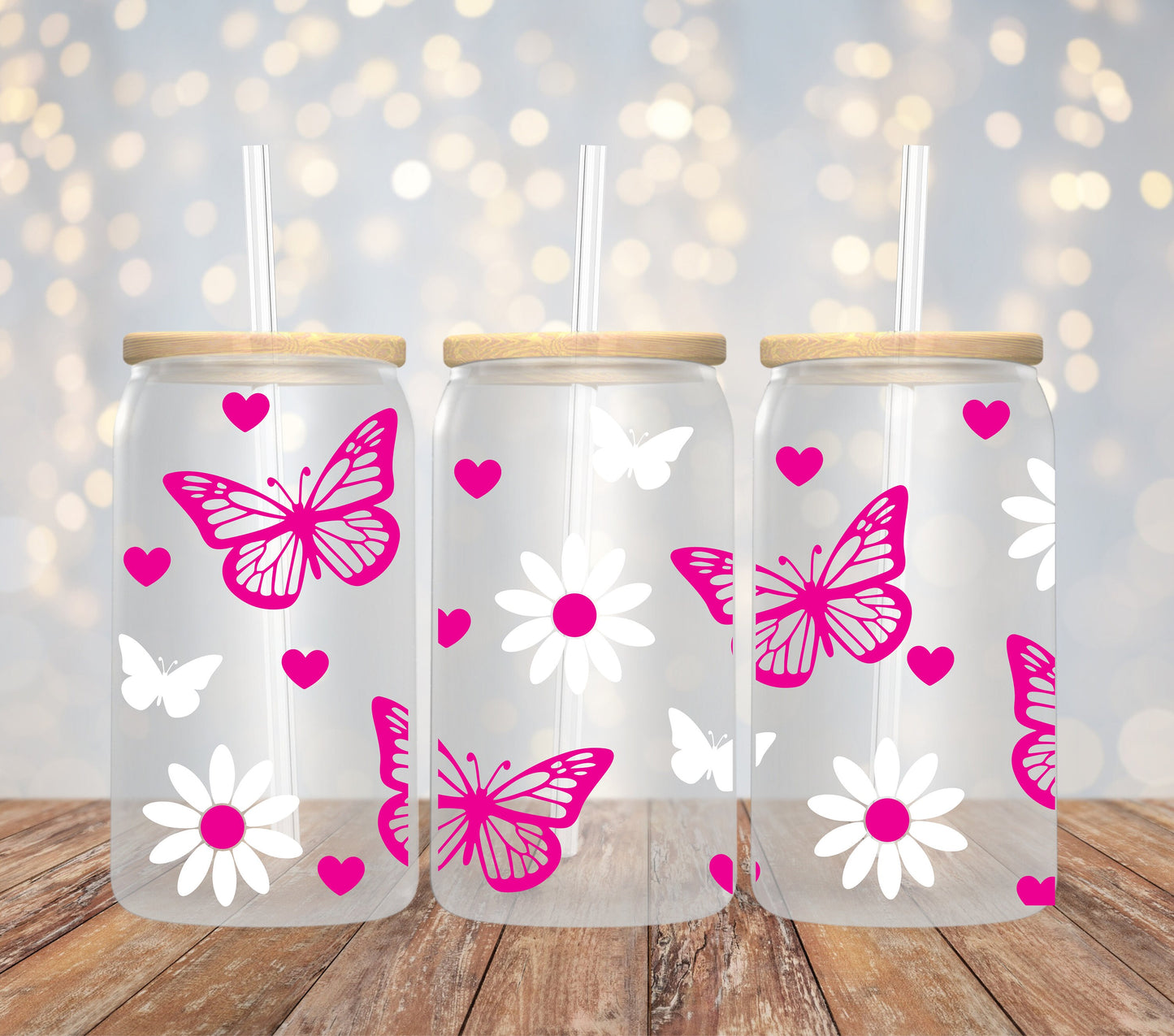 Vidrio Libbey Margarita Mariposa, Vidrio Libbey Mariposa Margarita 16 oz, Mariposas y Margaritas Vidrio de Café Helado, Mariposa Boho