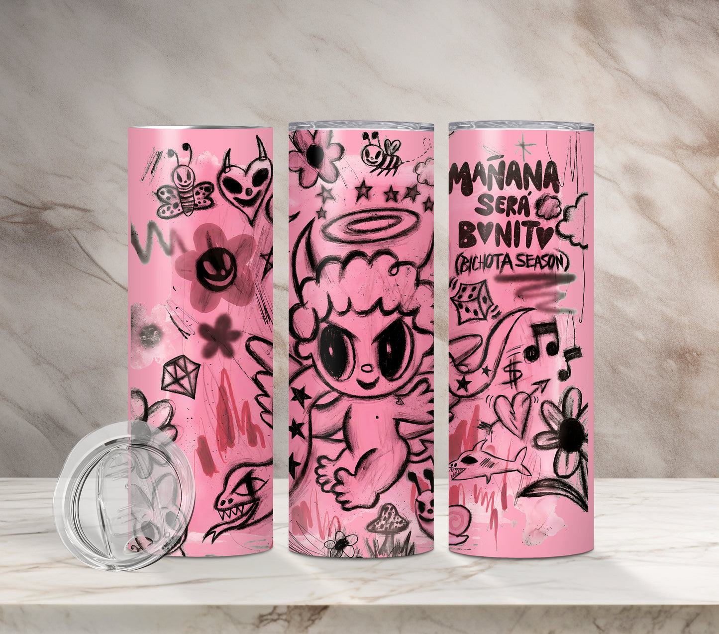 Bichota Season Tumbler |S91 | BICHOTA SEASON | Karol g | Merch | Sublimated | Stainless Steel | Bichota Season Merch