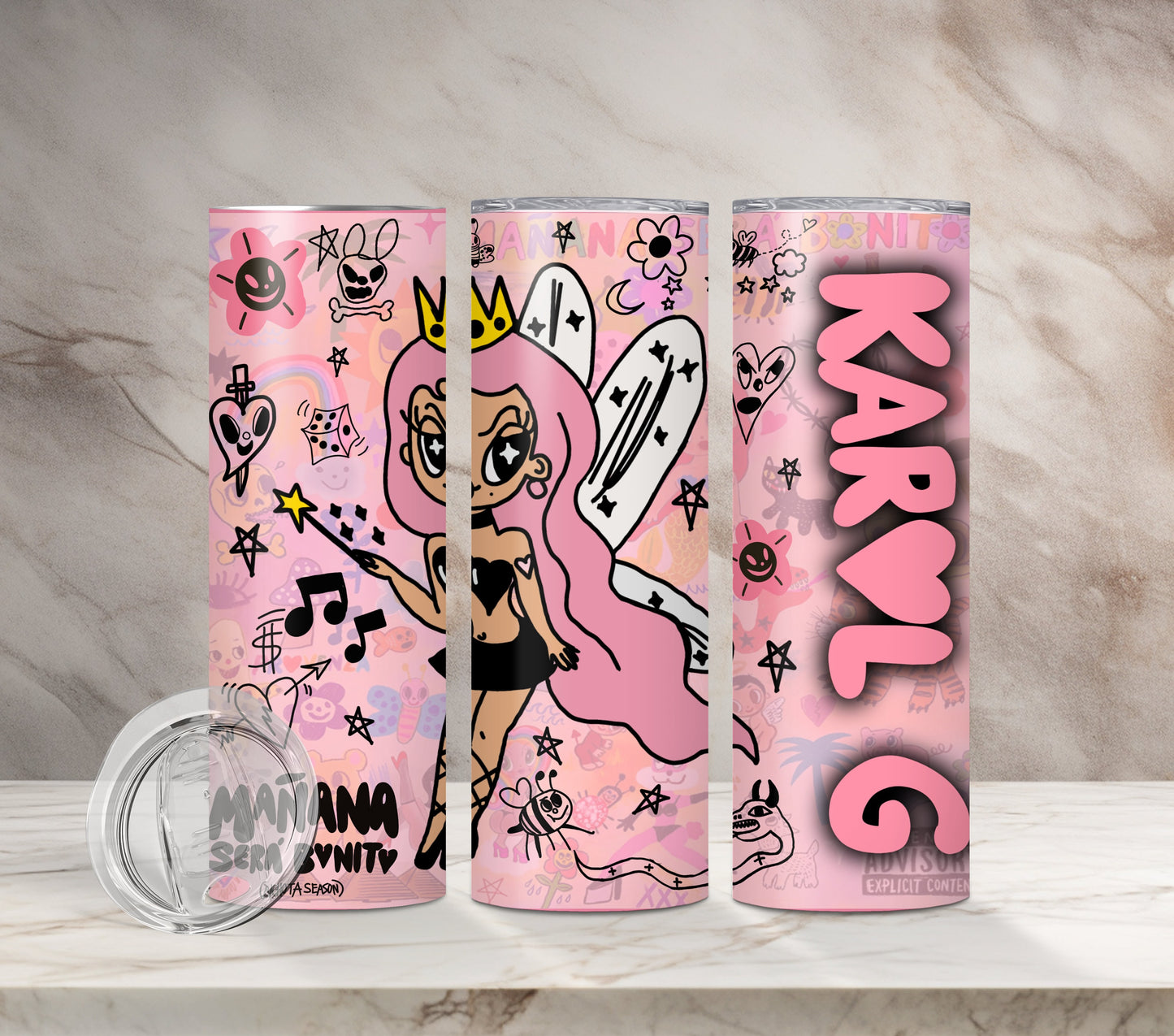 Bichota Season Tumbler |S91 | BICHOTA SEASON | Karol g | Merch | Sublimated | Stainless Steel | Bichota Season Merch | Mi ex tenia razón