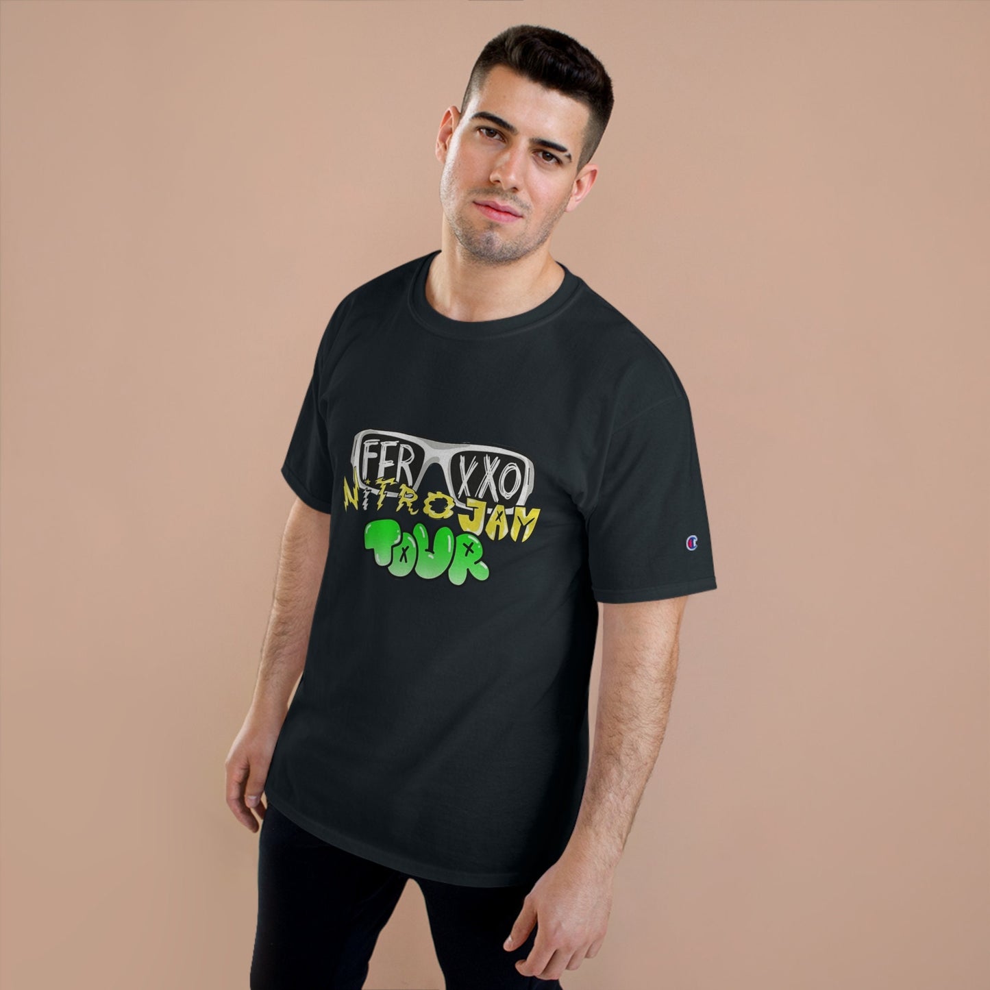 Ferxxo Merch, Nitro Jam shirt, FEID, Retro Ferxxo T-shirt, Brand Champion, Champion T Shirt, UNISEX OVERSIZED, Ferxxo Glasses